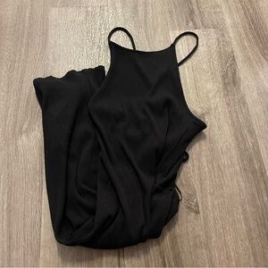 Black Ribbed Dress